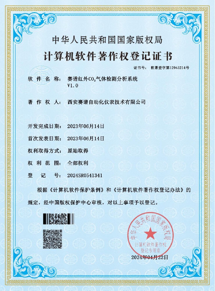 賽譜紅外CO2氣體檢測分析系統(tǒng)軟件V1.0